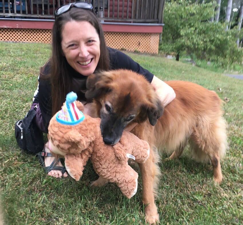 Me and Bandit, celebrating his birthday